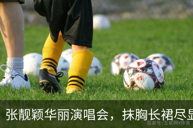 张靓颖华丽演唱会，抹胸长裙尽显迷人曲线